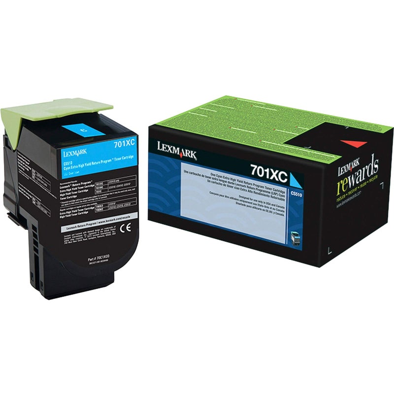 Lexmark 70C1XC0 Cyan Extra High Yield Return Program Toner